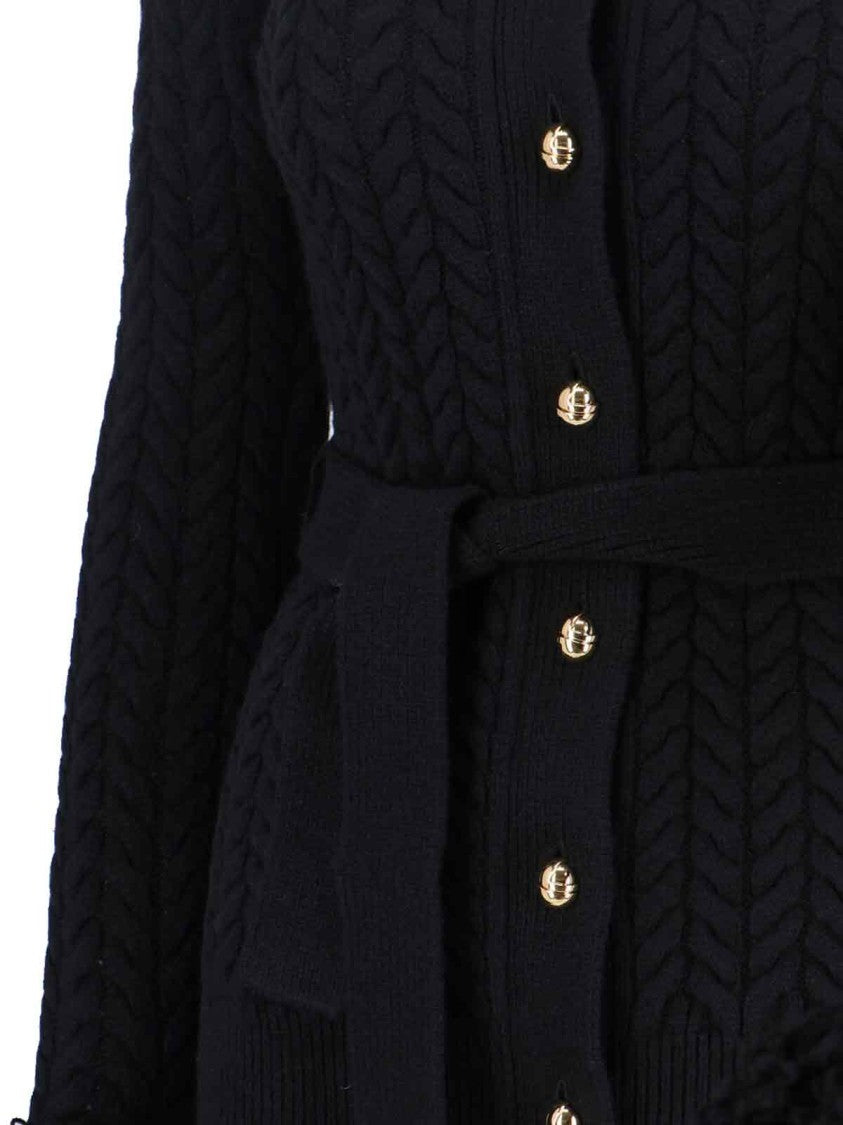 Patou Classic Black Cardigan With Timeless Design