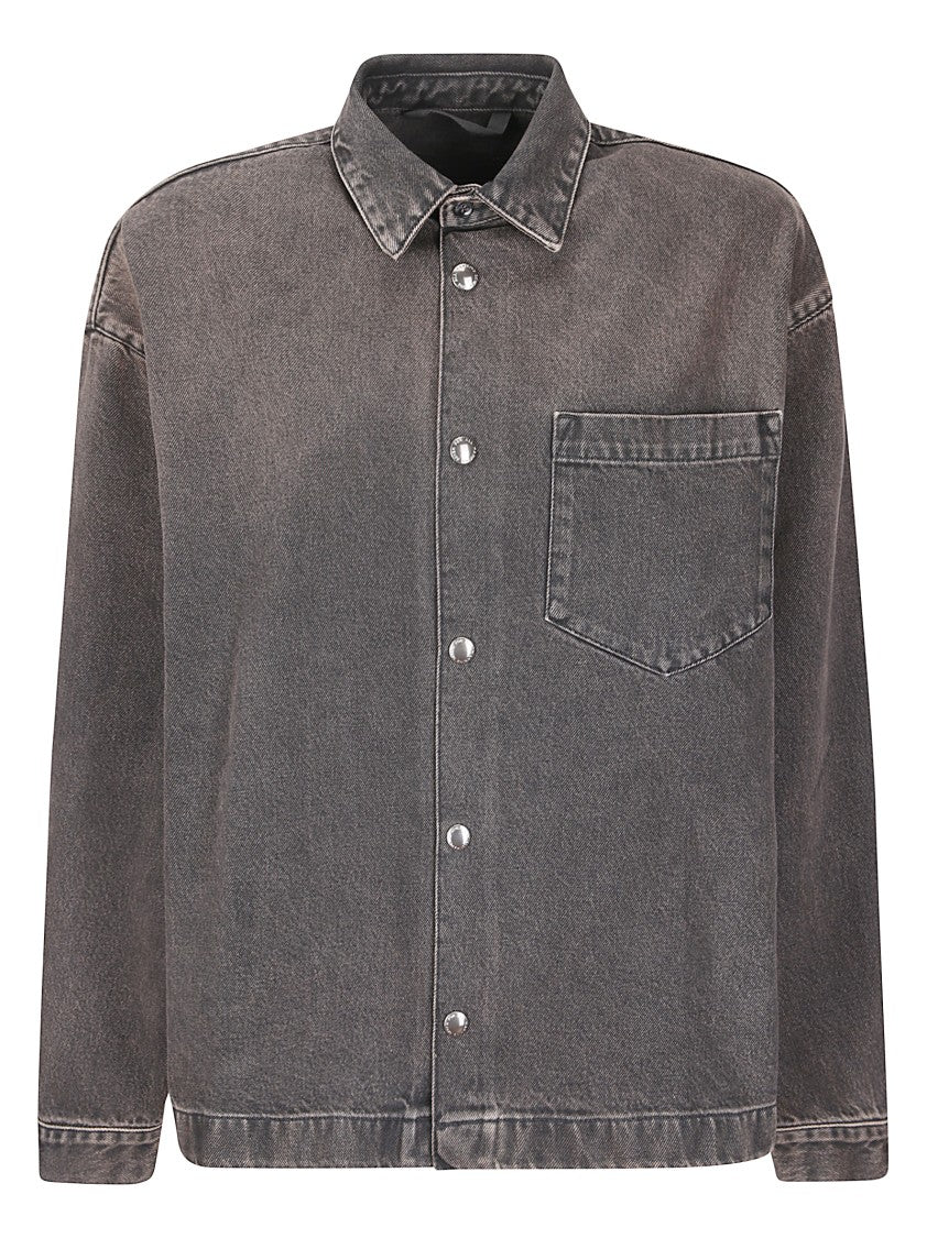 7 For All Mankind Long-Sleeved Casual Shirt With Snap Button Closure