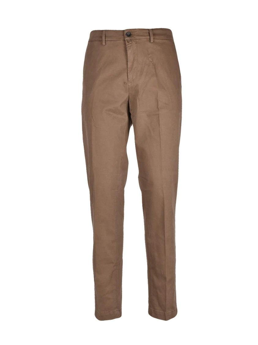 Siviglia Modal Stretch Chino Pants With Tailored Fit And Zip Closure