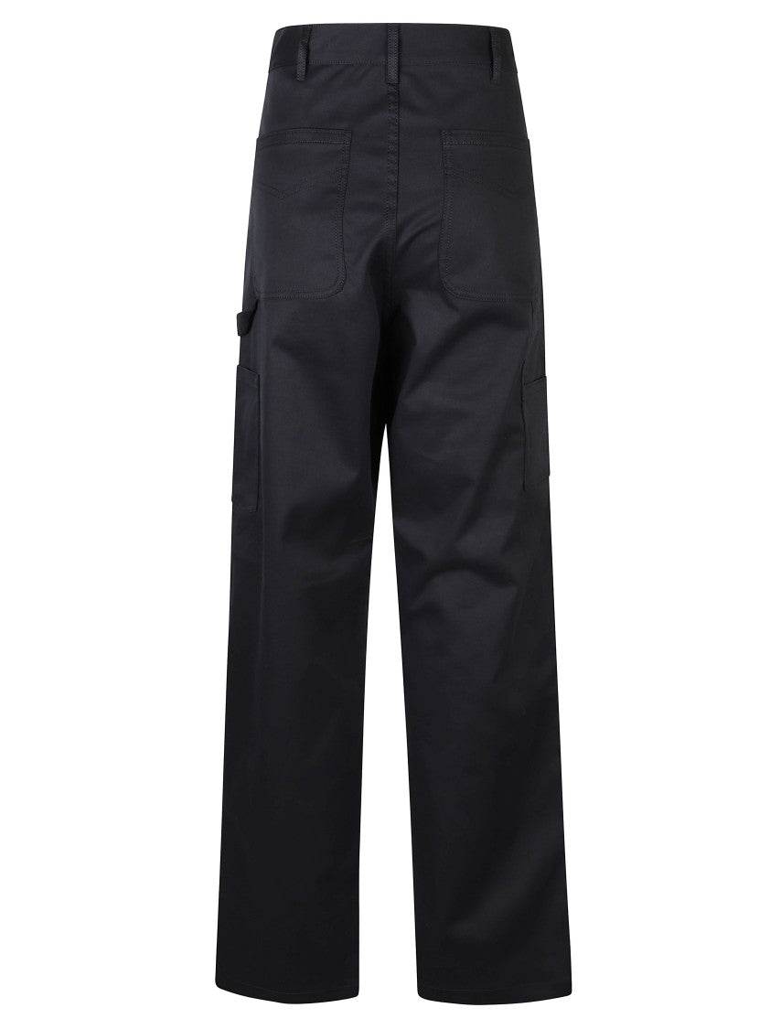 Moncler Relaxed Fit Blue Trousers