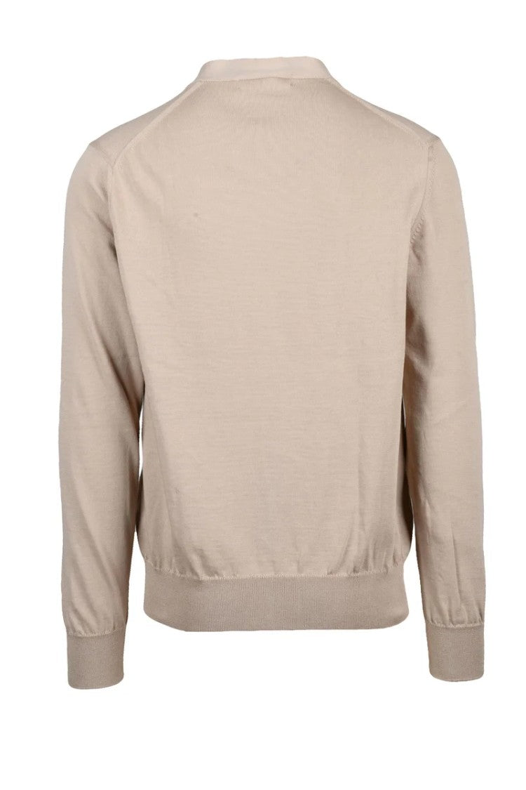 Comme Des Garçons Cotton Blend Cardigan - Beige