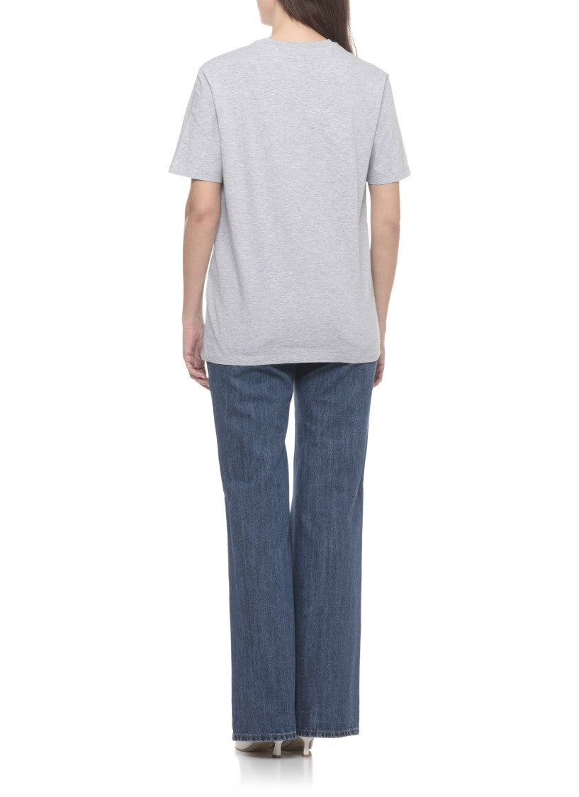 Etro Grey Cotton Pegasus T-Shirt