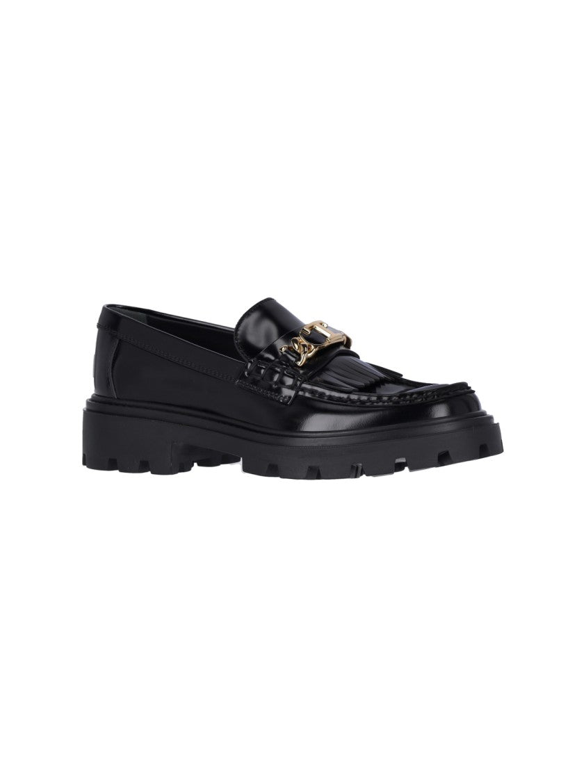 Tod's Fringed' Moccasins – Black