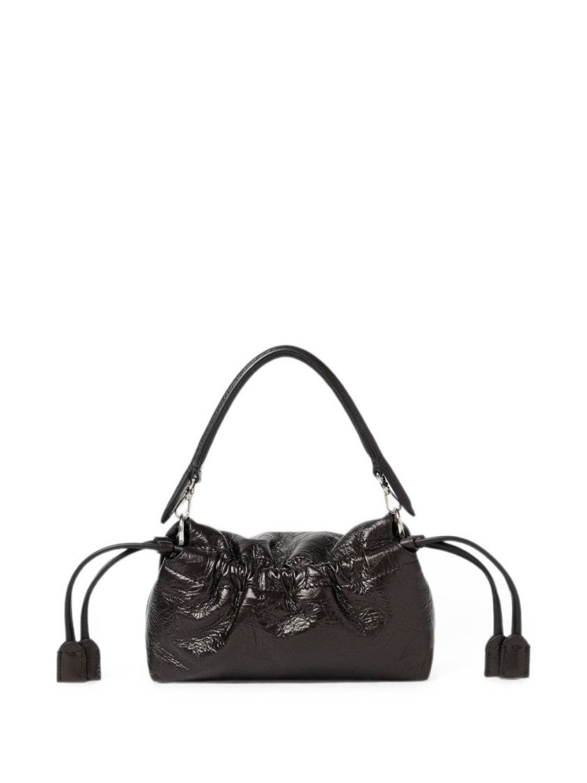 Fendi Black Crinkled Leather Handbag