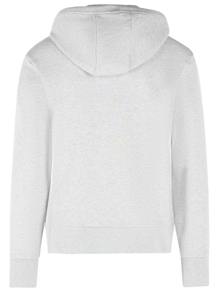 Thom Browne 'Colorblock 4 Bar' Grey Cotton Sweatshirt