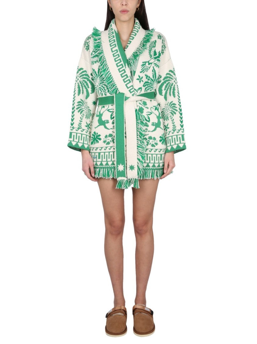 Alanui Textured High-Waisted Knit Shorts