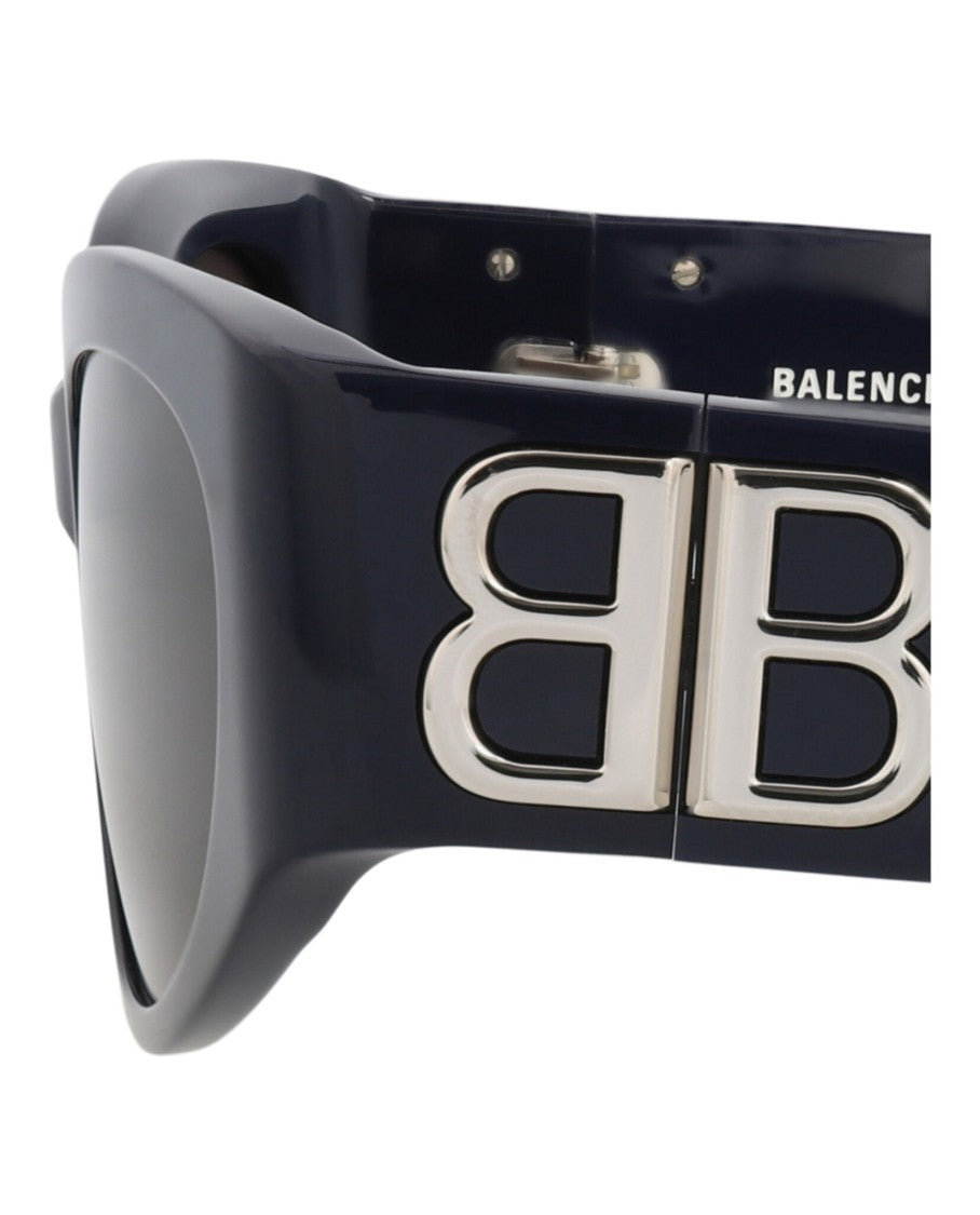 Balenciaga Round-Frame Recycled Acetate Sunglasses