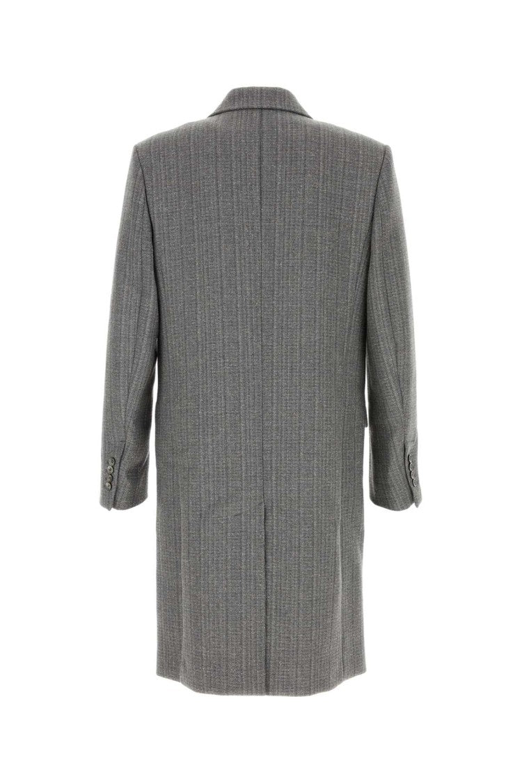 Ami Grey Wool Blend Coat