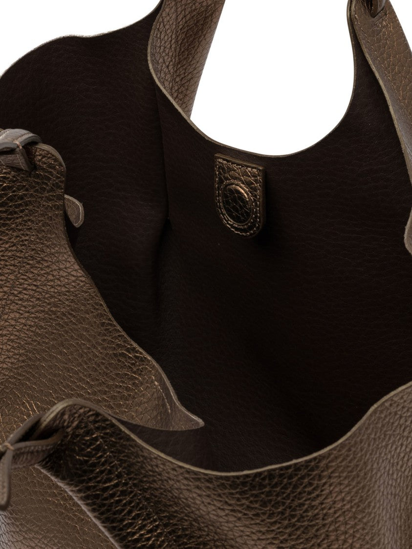 Gianni Chiarini Bronze Leather Shoulder Bag