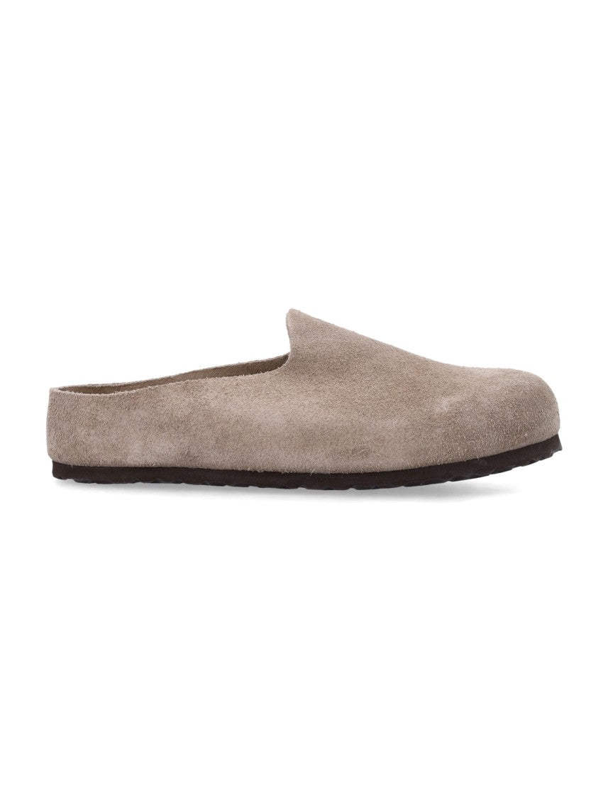 Birkenstock Amsterdam Closed-Structure Suede-And-Cork Clogs