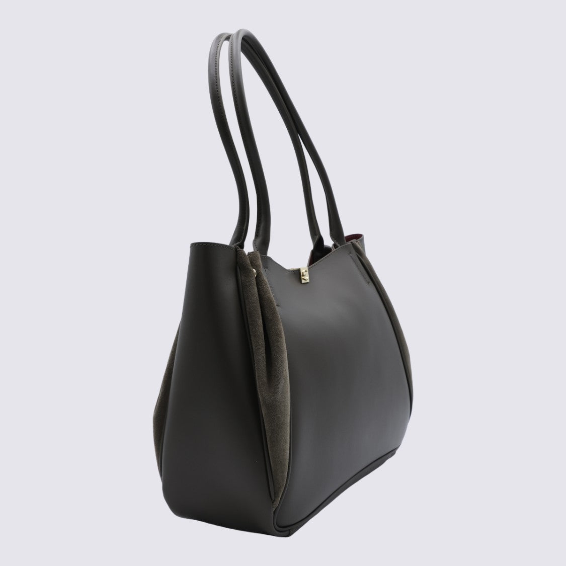Coccinelle Structured Handbag With Textured Side Panels
