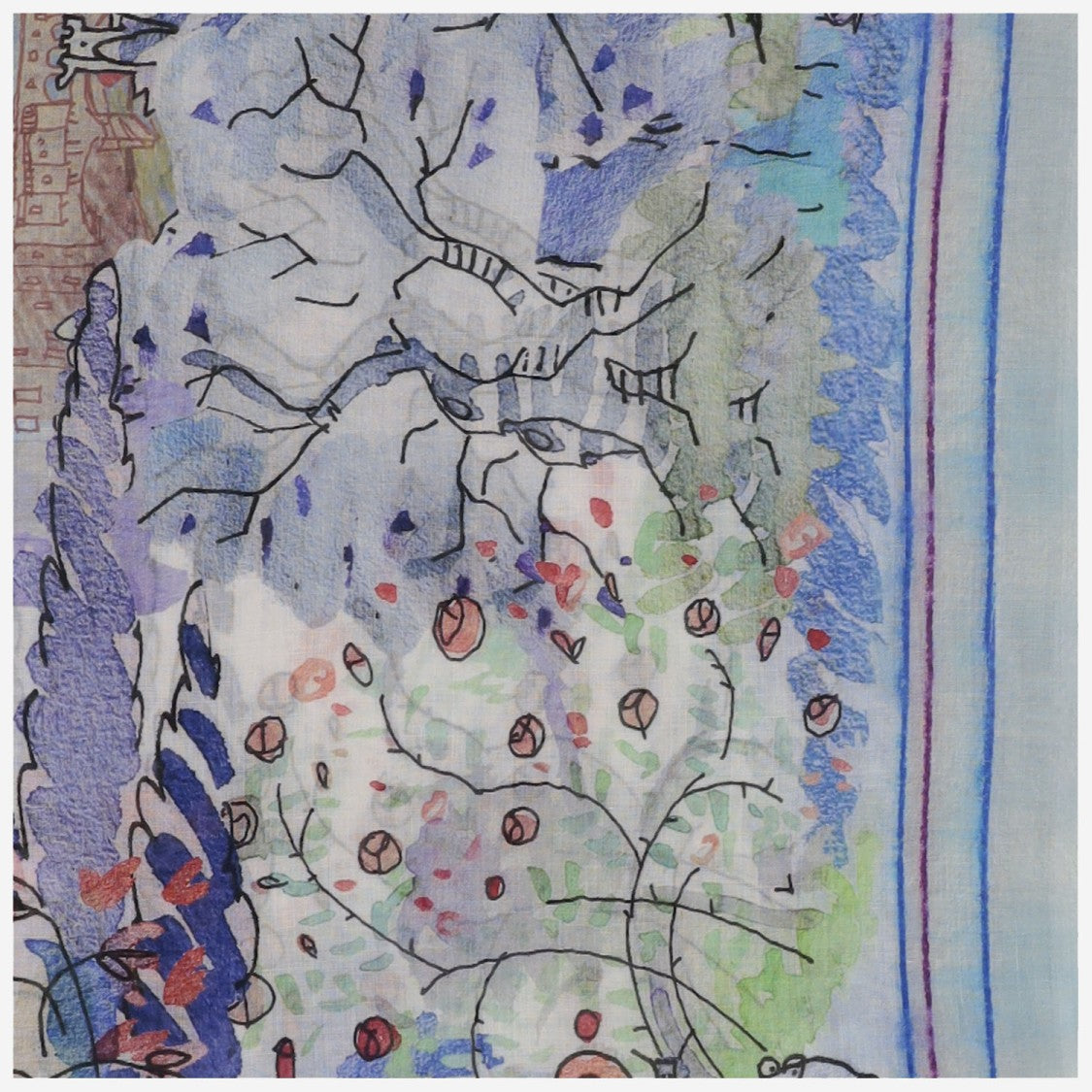 Faliero Sarti Florence Map Scarf