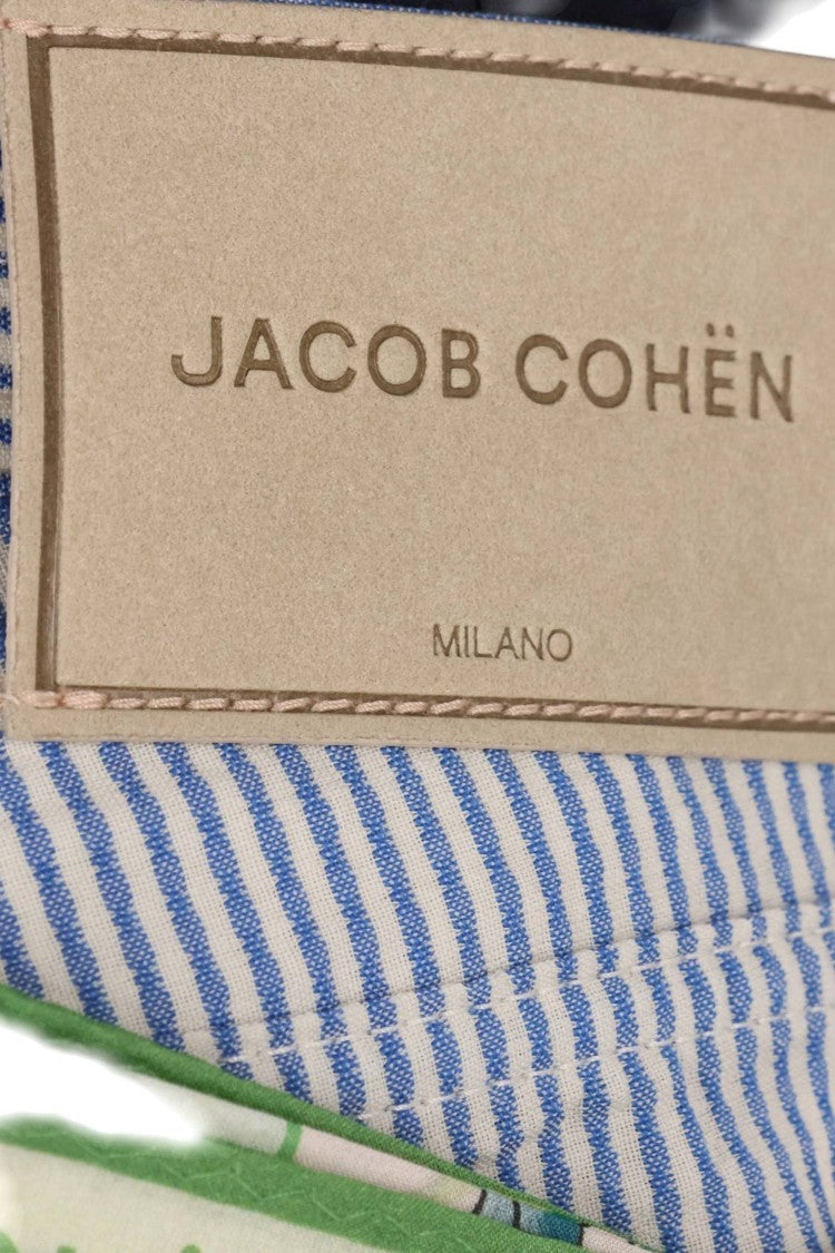 Jacob Cohen Striped Embossed Virgin Wool Pants