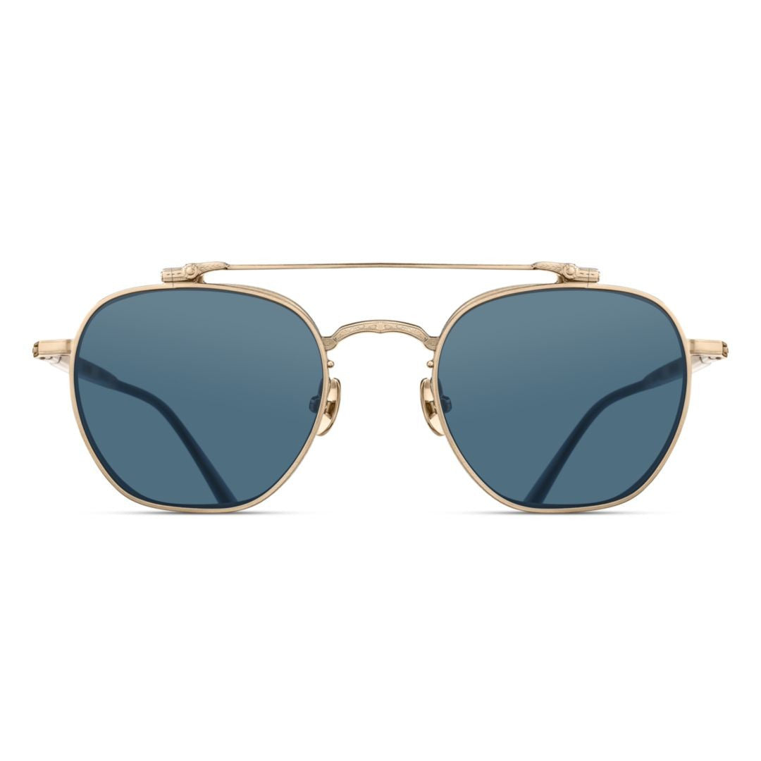 Matsuda M3148.Sg Double Bridge Gold Metal Sunglasses With Intricate Detailing