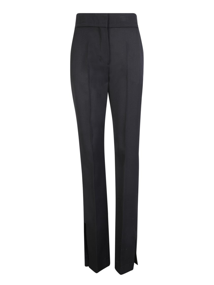Jacquemus Black Side Slits Trousers