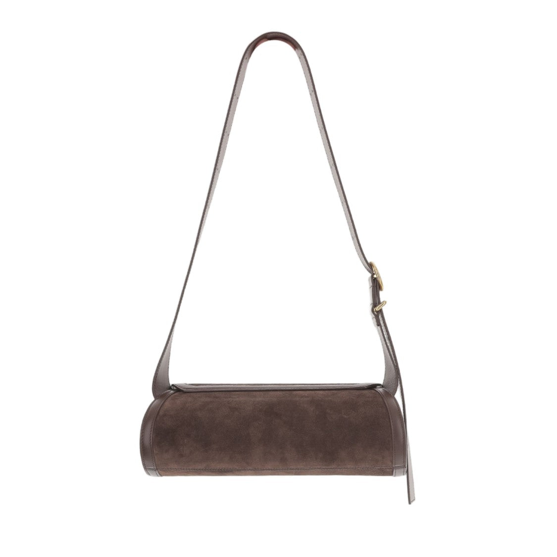 Jil Sander Suede Cannolo Shoulder Bag With Adjustable Strap