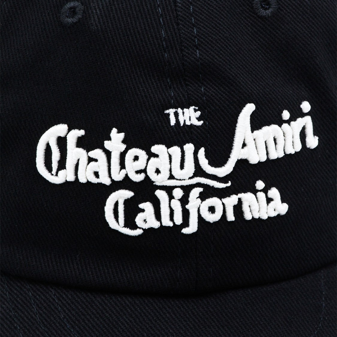 Amiri Black Cotton Logo Hat