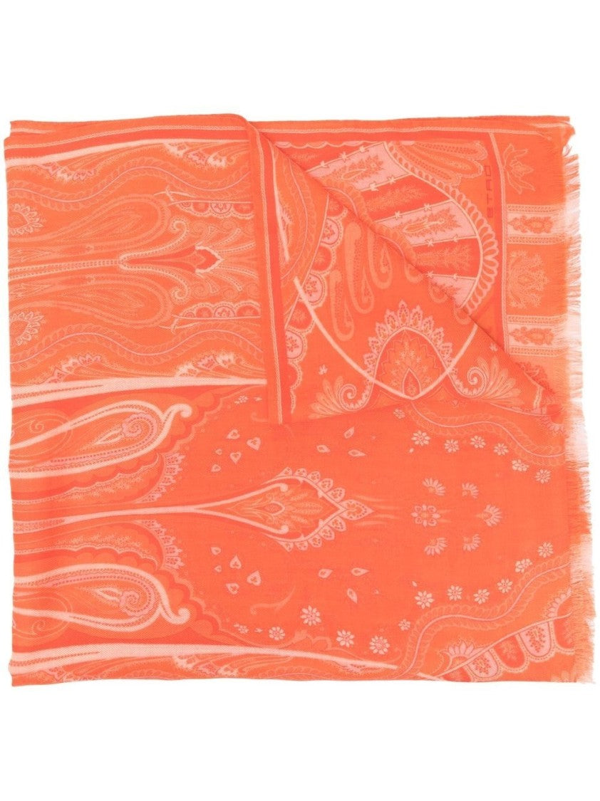 Etro Women's Fruit & Tassel Pattern Scarf