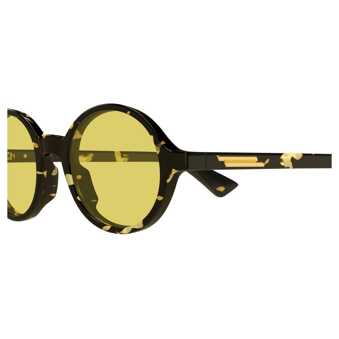 Bottega Veneta Bv1430s Round Tortoiseshell Sunglasses