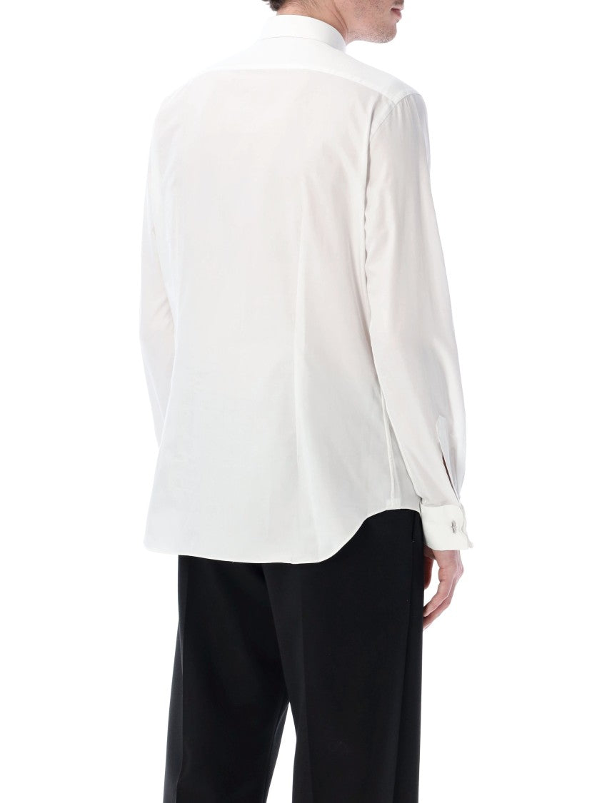 Xacus White Shirt With Italian Collar