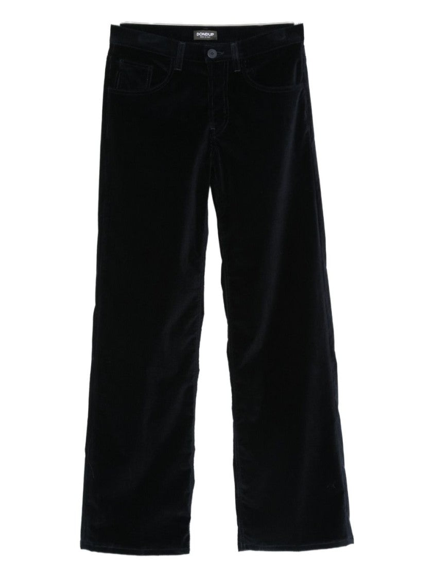 Dondup Wide-Leg Corduroy Pants With Classic Five-Pocket Design