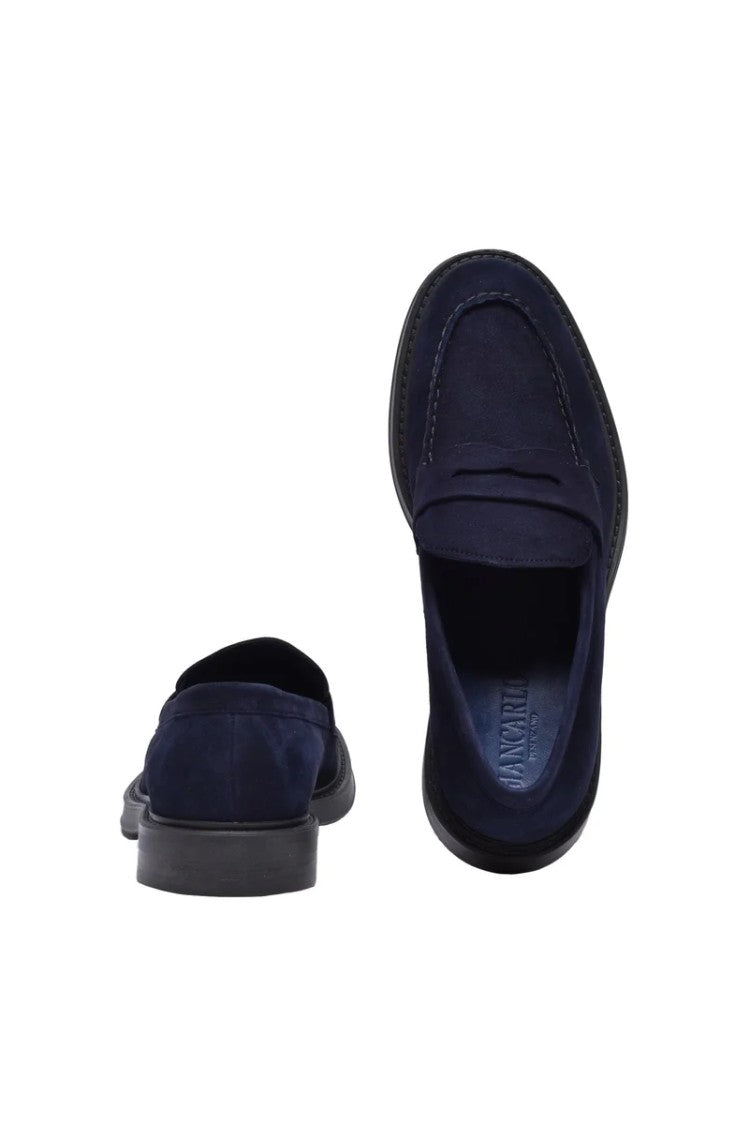 Giancarlo Abbigliamento Suede Loafer - Blue