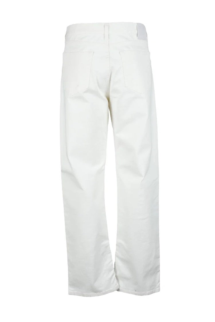 Off-White Cotton And Elastane Jeans - White