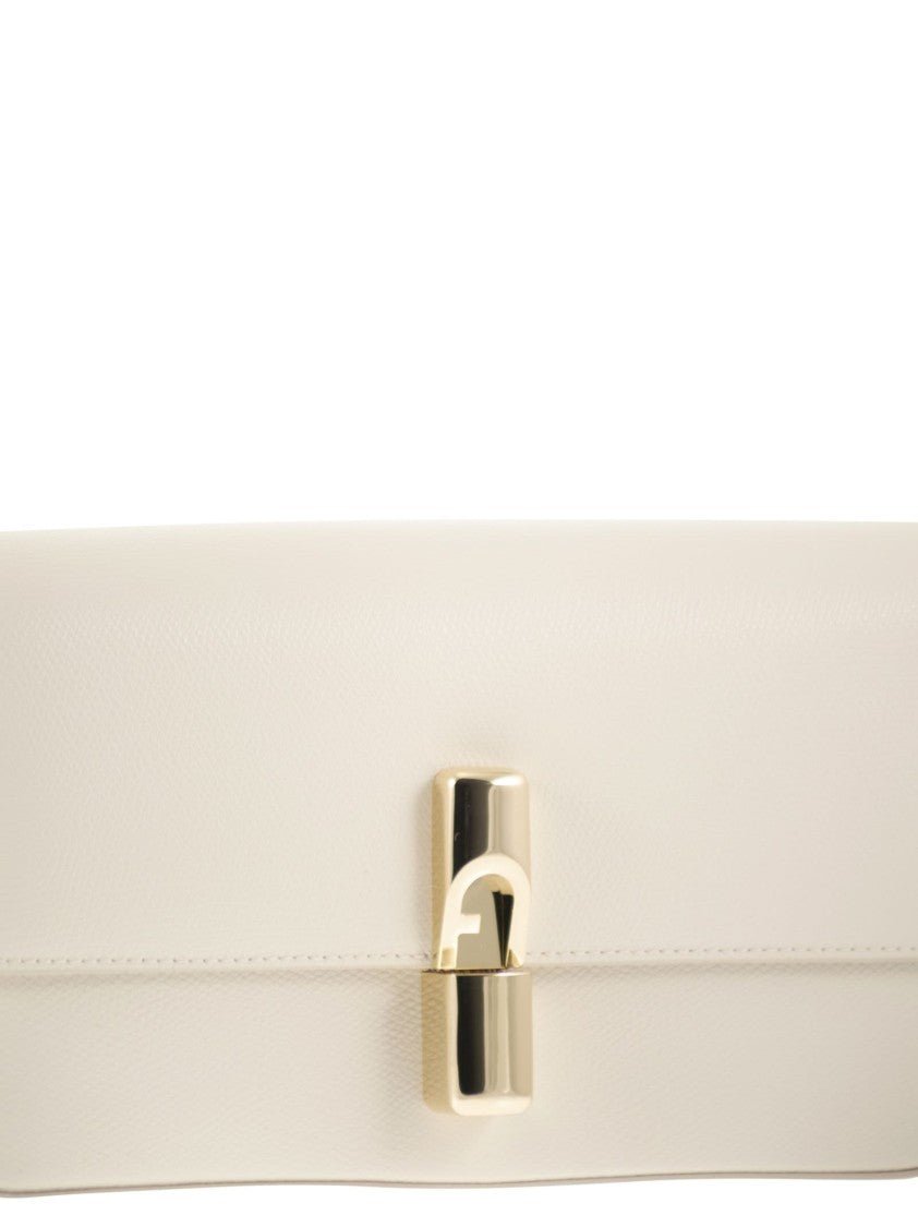 Furla Iride Crossbody Bag In Fine Hammered Leather