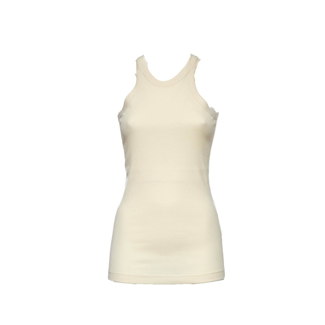 Sportmax Fumato American Neck Ribbed Tank Top