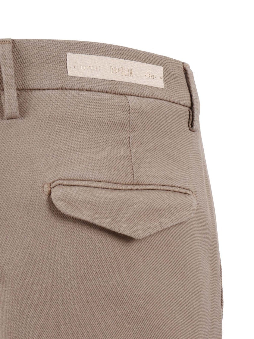 Briglia Brown Tailored Flap Straight-Leg Pants