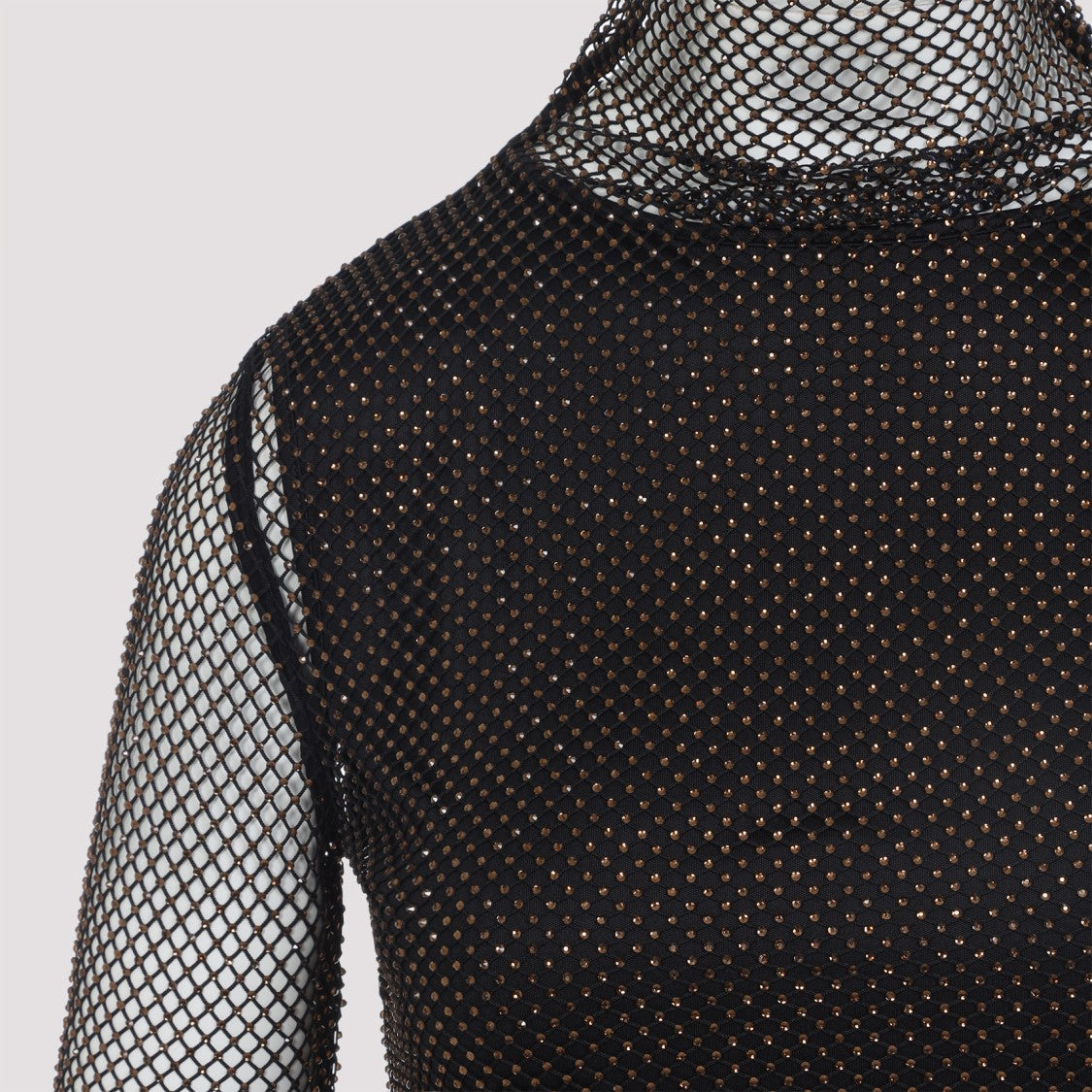 Sportmax Gerarda Crystal Top With Stand-Up Collar