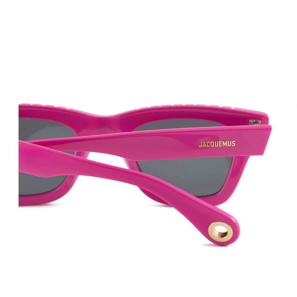 Jacquemus Nocio Pink Glasses Square Fuchsia Acetate Sunglasses