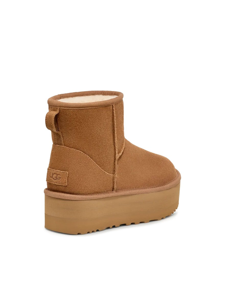 Ugg W Classic Mini Platform Chestnut Ankle Boot