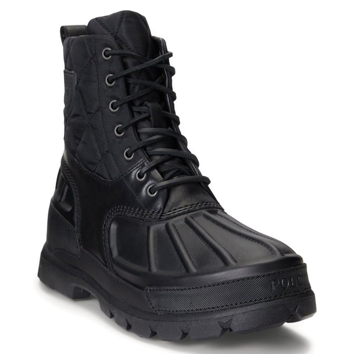 Polo Ralph Lauren Black Oslo High Iii Leather High-Top Boots
