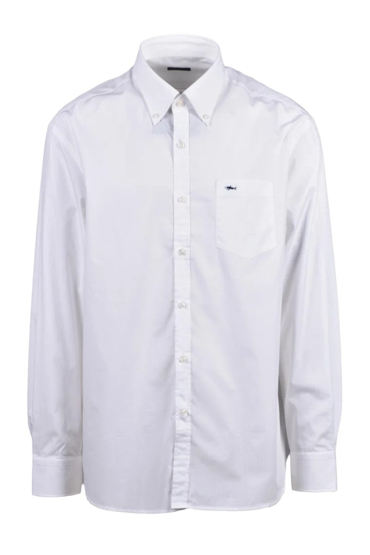 Paul & Shark White Cotton Men Shirt