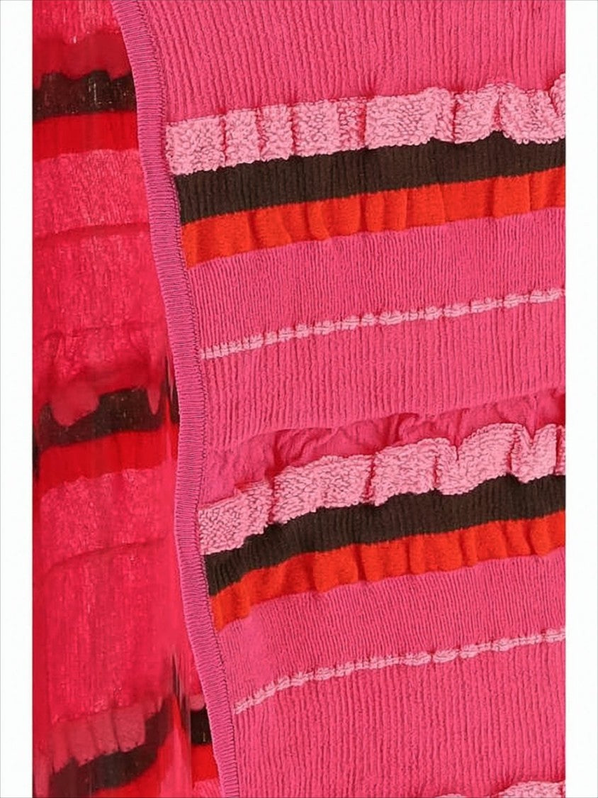 Jacquemus Maxi Skirt With Ruffled Details And Side Slit
