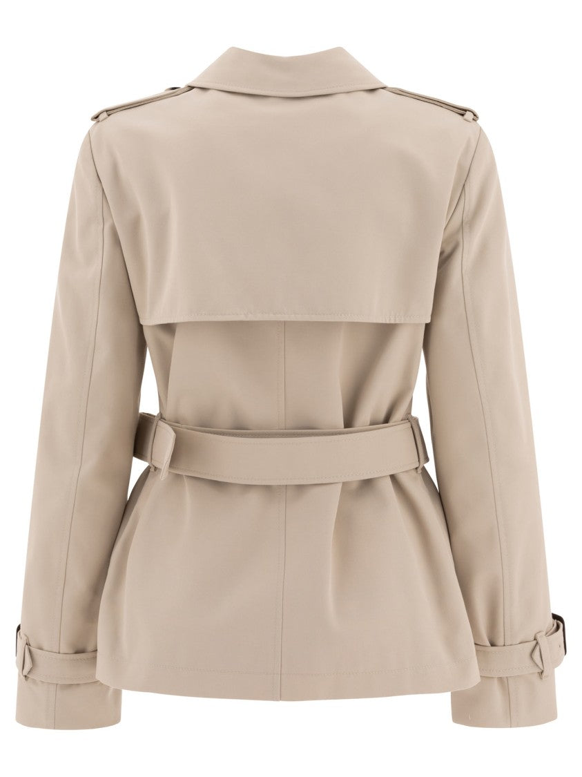Burberry Cotton Blend Trench Jacket