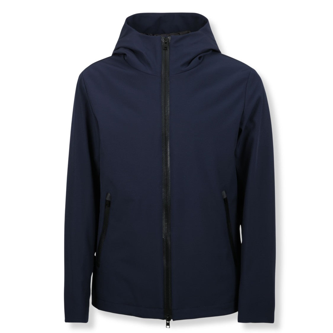 Woolrich Streamlined Soft-Shell Jacket With Fixed Hood
