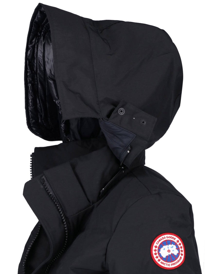 Canada Goose Black Chelsea Quilted Hooded Down Jacket