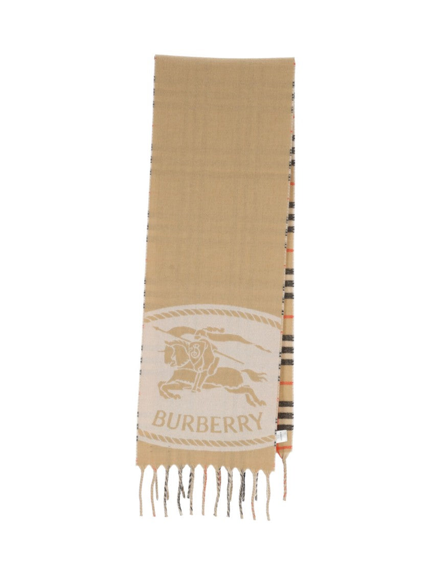 Burberry Reversible "Ekd" Scarf – Beige