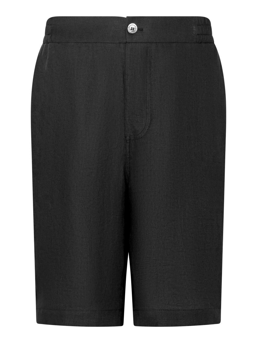 Franzese Collection Bermuda Shorts In Breathable Irish Linen