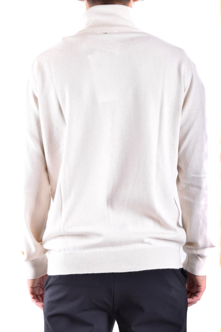 Dondup Off-White Turtleneck Knitwear With Relaxed Fit