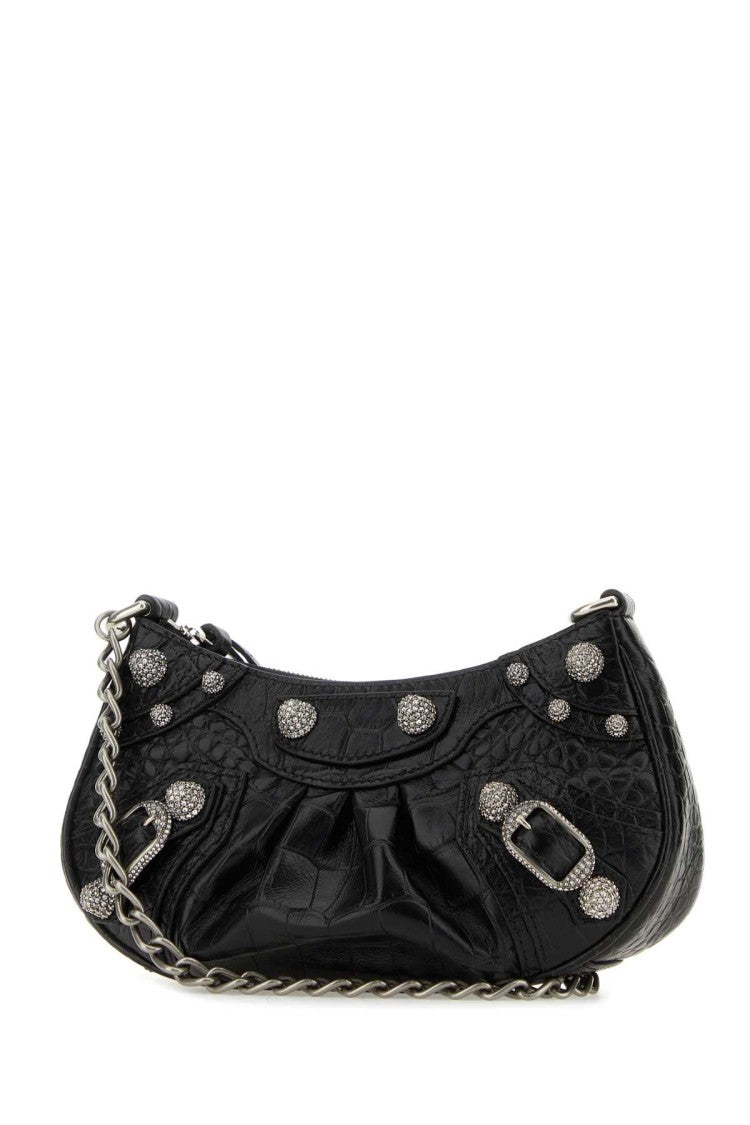 Balenciaga Black Leather Le Cagole Mini Handbag