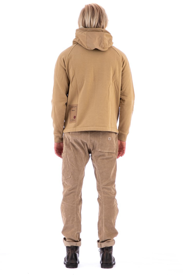 Ten C Ojj Detail Cotton Raglan Hoodie