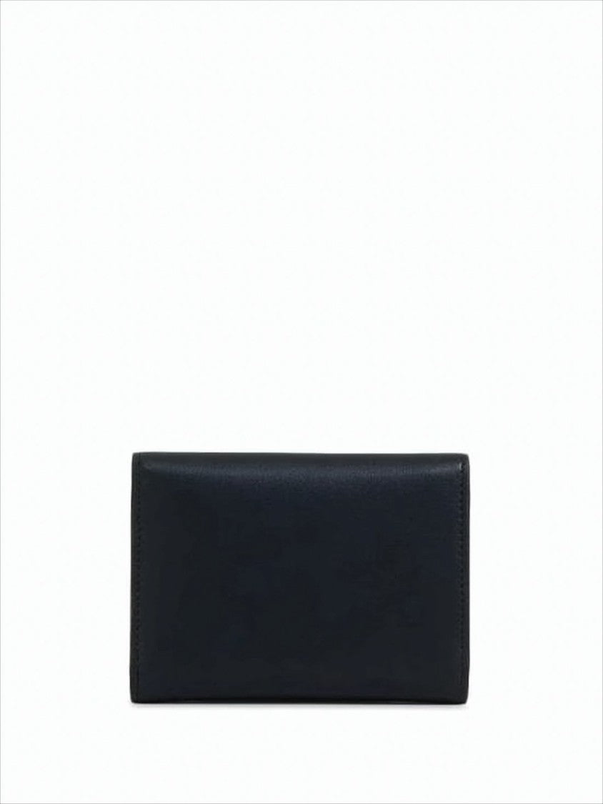 Marni Rectangular Calf Leather Wallet With Gold-Tone Accents