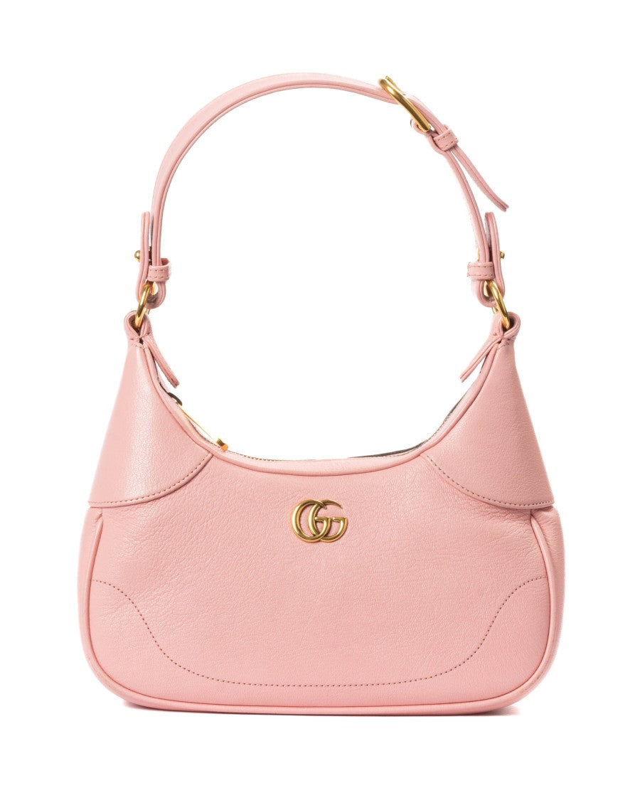 Gucci Small Grained Leather Handbag With Adjustable Chain Handle