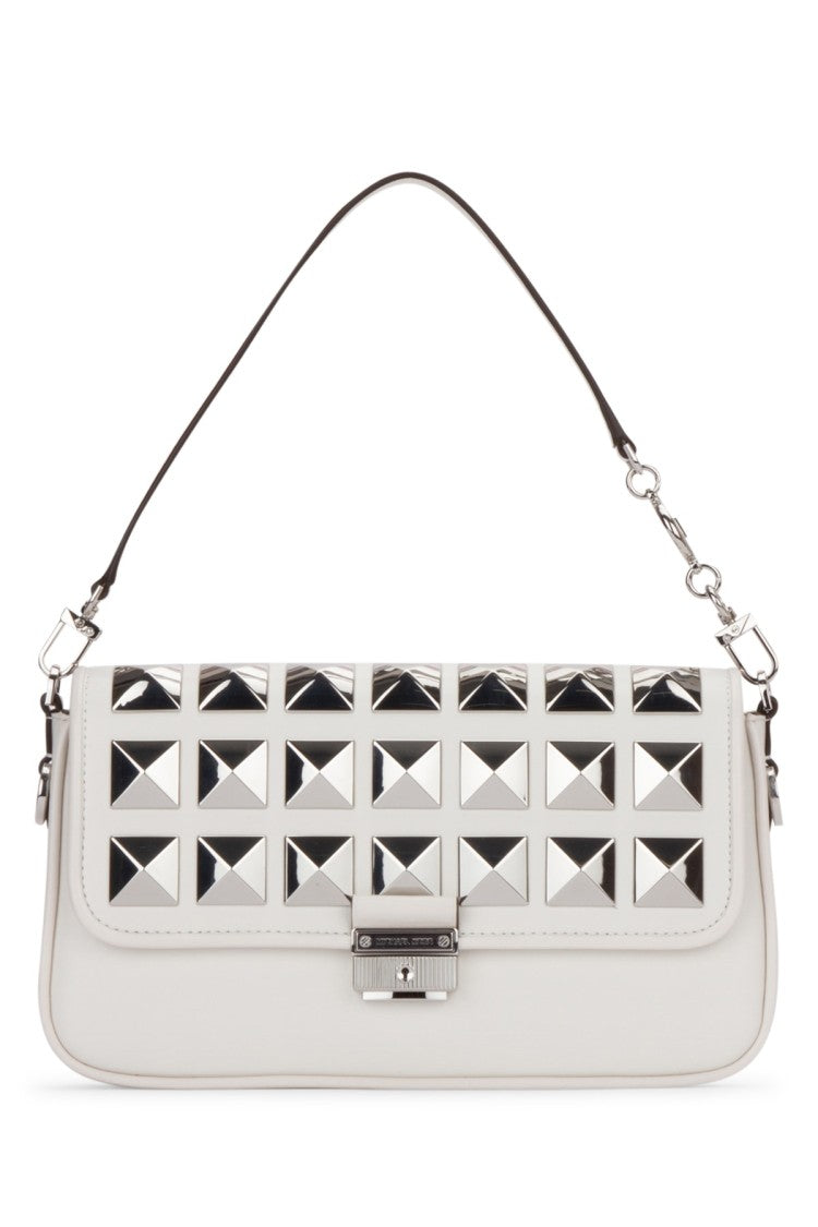 Michael Michael Kors Rectangular Leather Clutch With Pyramid Studs