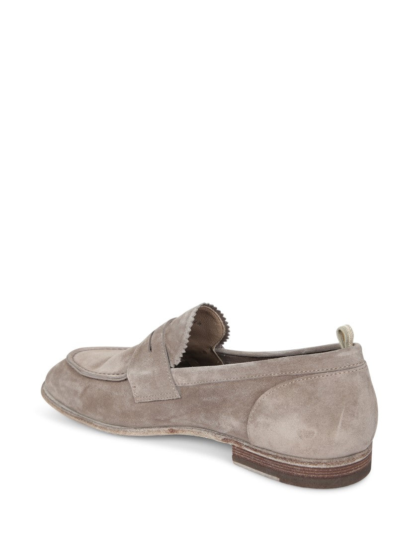 Officine Creative Beige Calf Leather Loafers