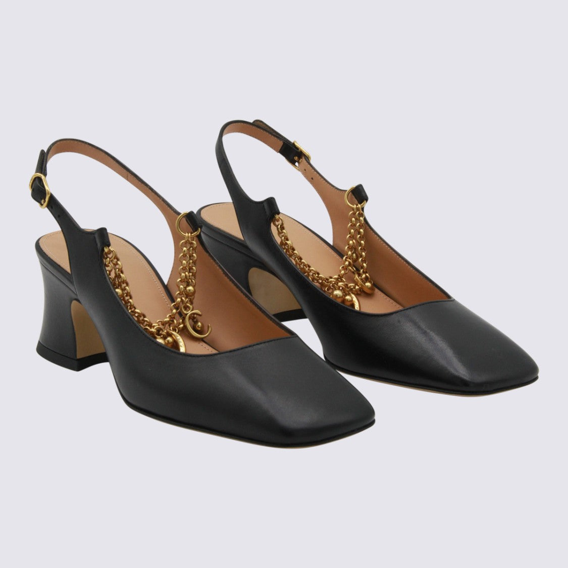 Chloé Black Leather Pumps