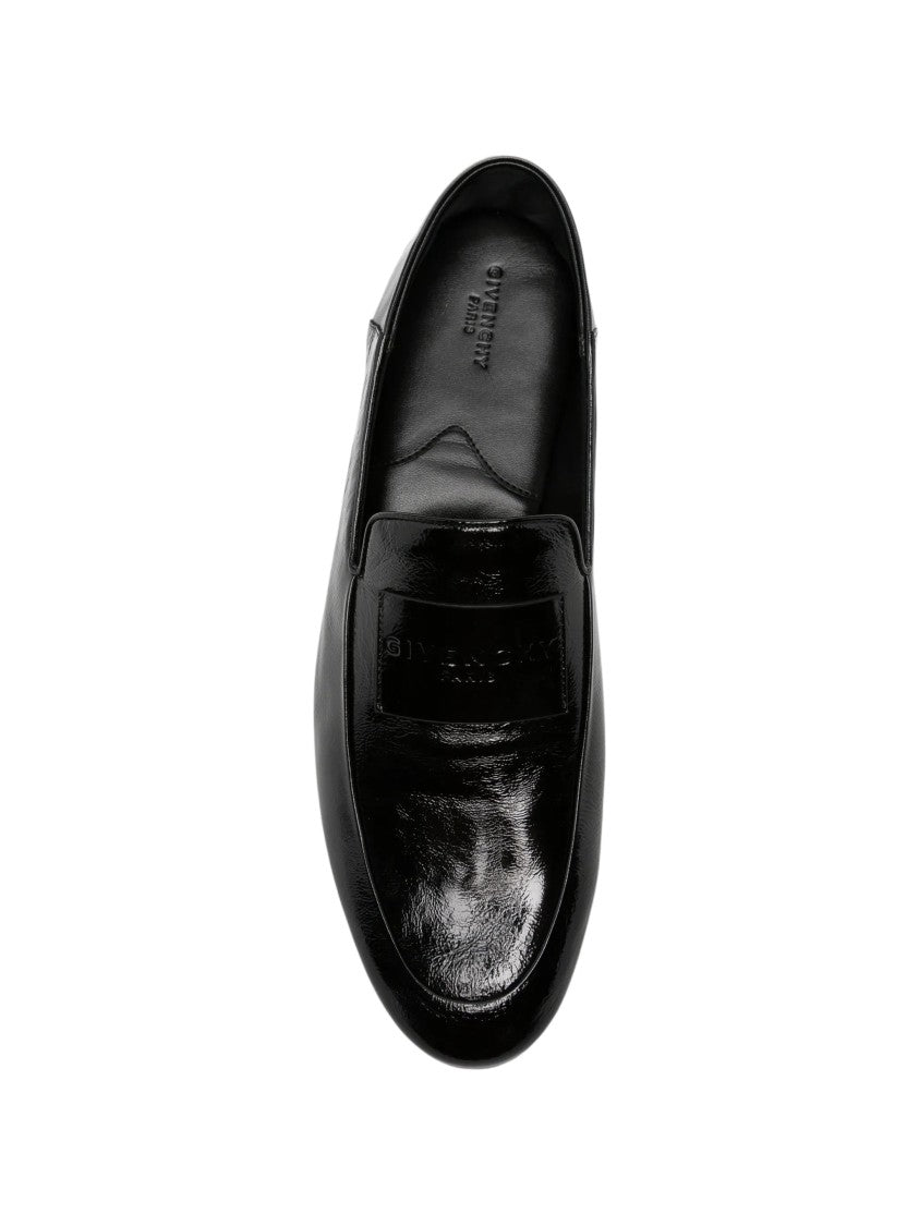 Givenchy Label Calf Leather Embossed Loafers